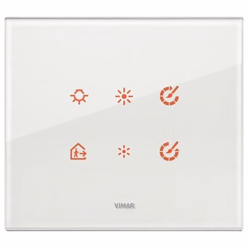 Vimar Serie Eikon Evo – Placca Touch 3 moduli vetro Eikon Evo diamante