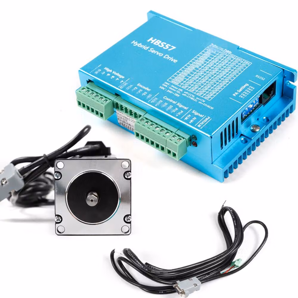 Kit motore passo-passo ad alto rapporto di coppia - Motore da 3,6 Nm - Diametro di 57 mm - Alloggiamento in alluminio
