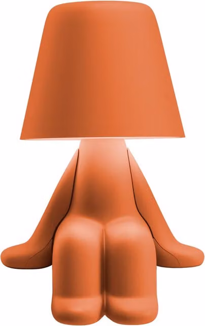 Qeeboo Sweet Brothers Sam Lampada da tavolo ricaricabile LED con controllo touch in plastica e silicone