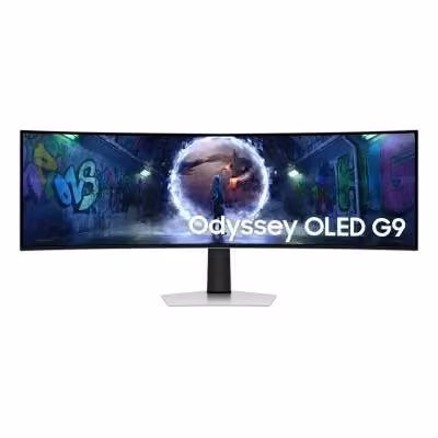 Monitor PC Samsung G93SD da 49 pollici (124,5 cm) Dual QHD OLED Argento con risoluzione 5120 x 1440 pixel e frequenza di 240 Hz – 2