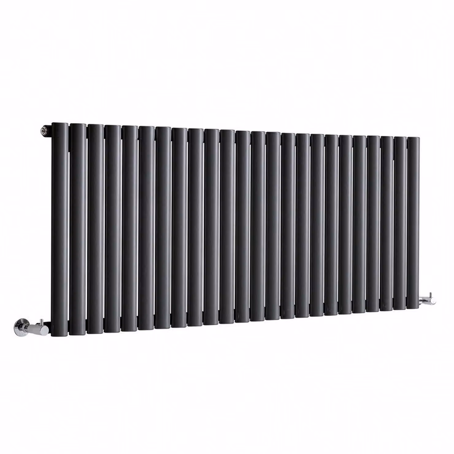 Radiatore di Design Orizzontale (Pannello Singolo) - 595mm x 1416mm - Antracite - Sterling Quinn by Hudson Reed