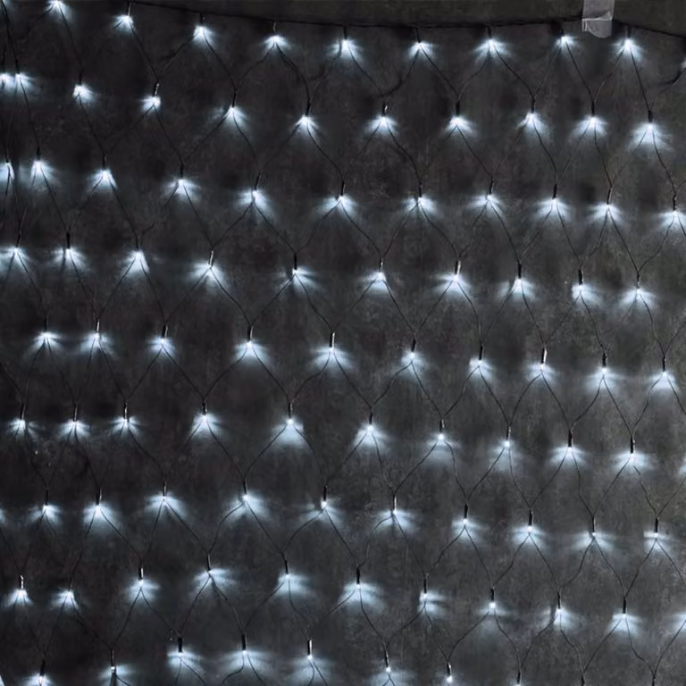 ACA Lighting 240 FLASH Rete LED, CW, 220-240V, IP44, 200x150cm, cavo verde X08240214