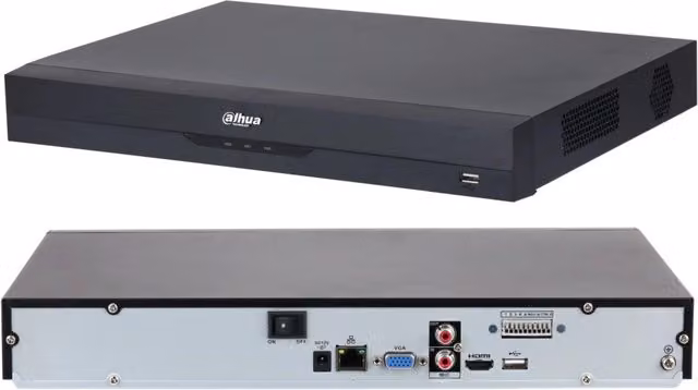 NVR Dahua WizSense NVR4216-EI a 16 canali con supporto per 2 HDD, colore nero
