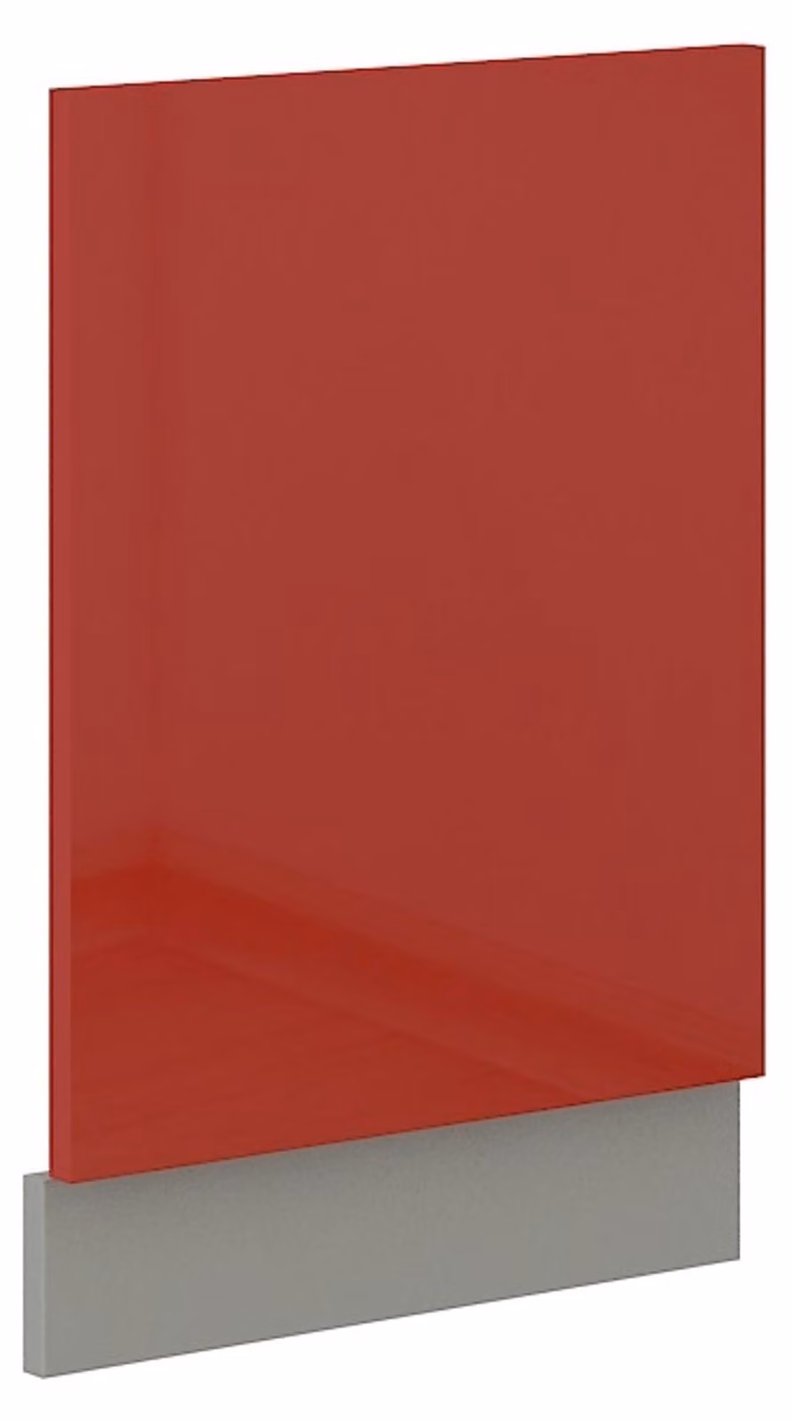 Pannello frontale lavastoviglie da incasso 45 cm, rosso lucido, cucina Rose Bianca