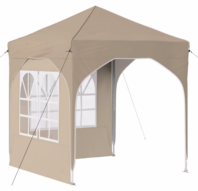 Tenda per feste a pop-up 192 x 192 x 245 cm Crema