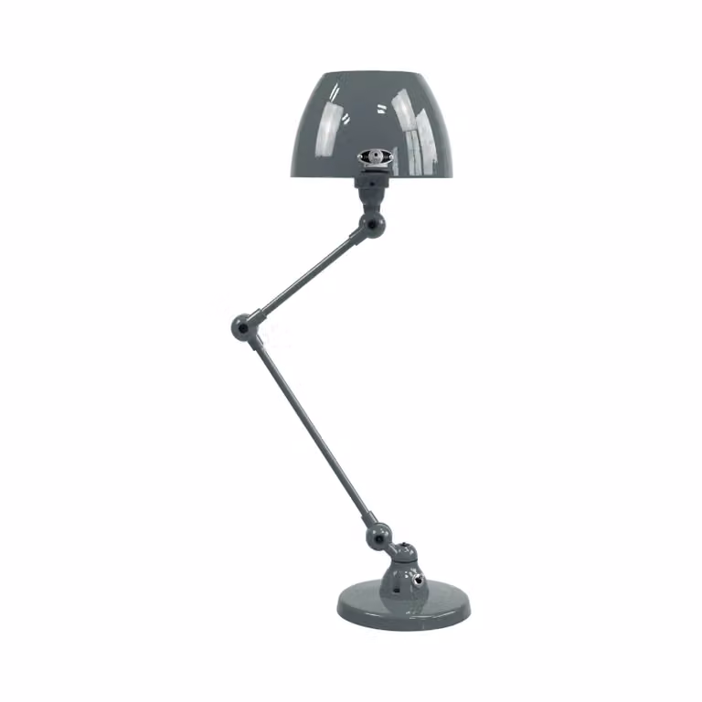 Jieldé Lampada da tavolo Aicler AIC373, Alluminio / Grigio / Zincato, Soggiorno / Sala da pranzo, Metallo, Industriale, Lampada da tavolo