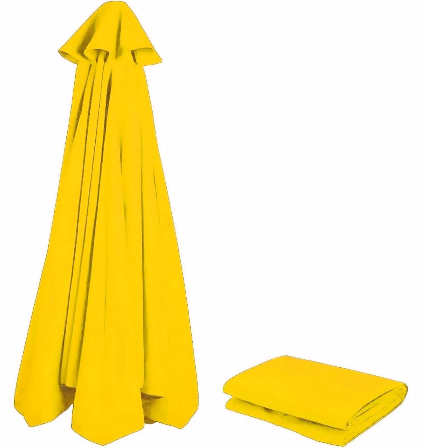 Copertura di ricambio per ombrellone, diametro 250 cm, 8 stecche, protezione UV 80, impermeabile, colore antracite