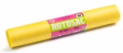 Set di 10 sacchi per la spazzatura ROTOSAC con legaccio, capacità 110 Lt, colore Giallo 972241HD