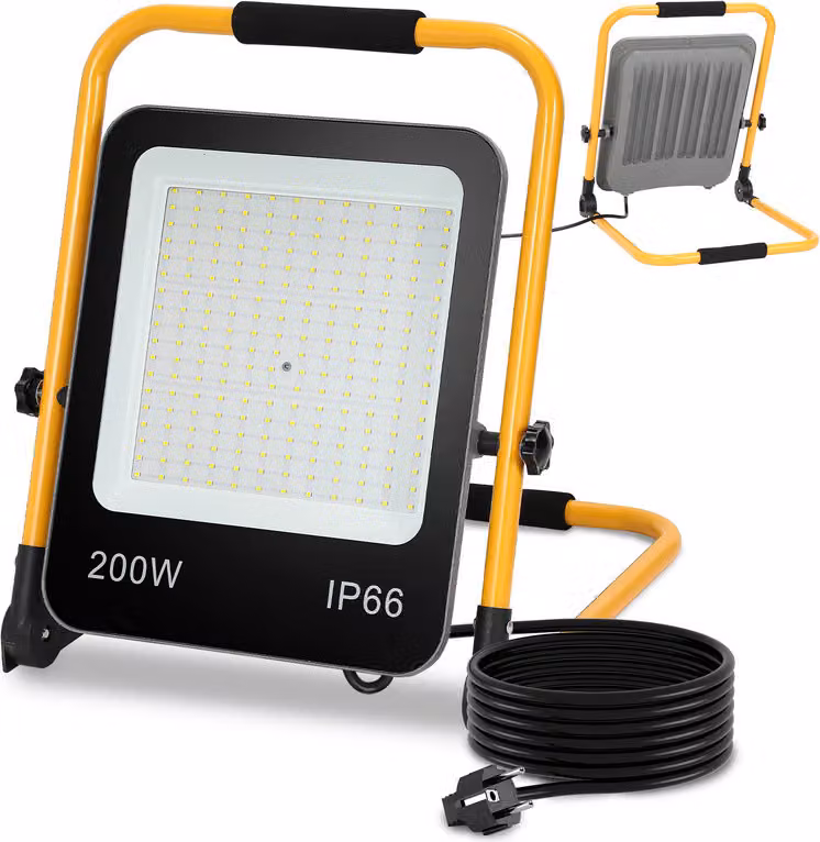 Proiettore da costruzione a LED proiettore treppiede 6000K Proiettore a LED Proiettore IP66 200W