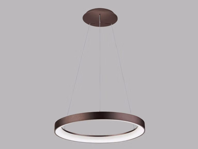 Lampadario LED dimmerabile BELLA SLIM P-Z CRI90, Variante: caffè, Ø 580 mm, 48 W, 3000/4000 K, DALI