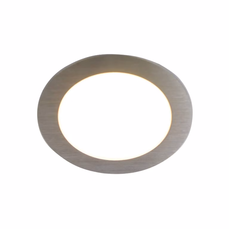 Hera Lampada LED mobili FAR 58 acciaio set 3x 3W 3.000K 58, dimmerabile, Alluminio / Grigio / Zincato, Soggiorno / Sala da pranzo, Metallo, Moderno