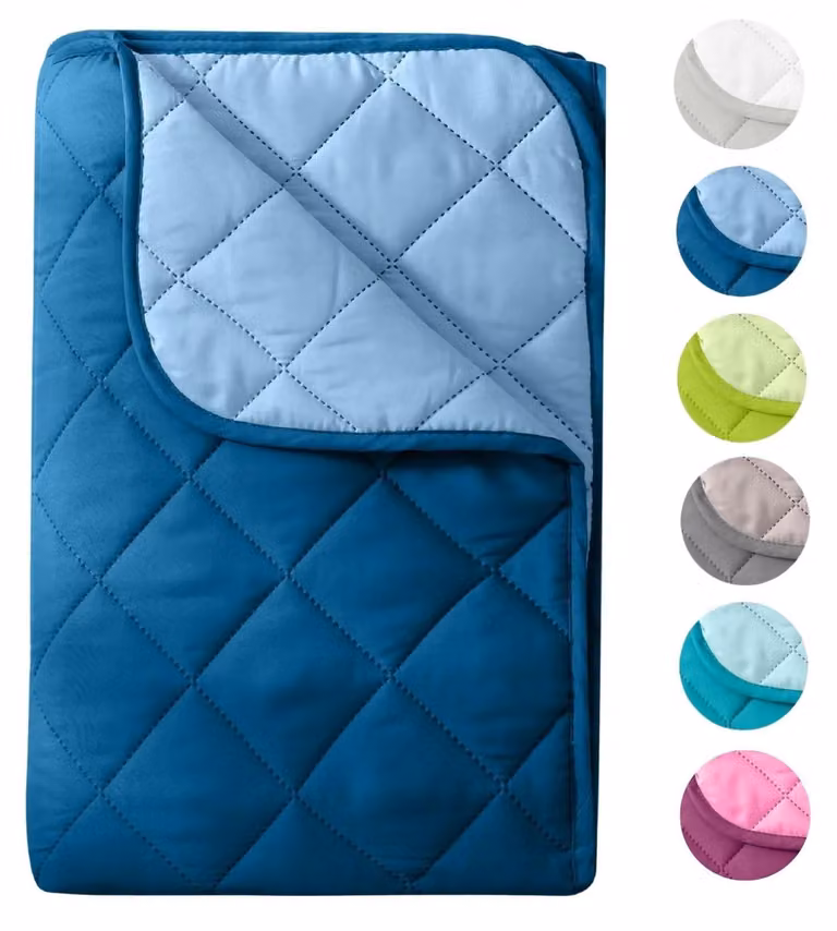 Letto estivo in microfibra reversibile, dimensioni 200 x 200 cm