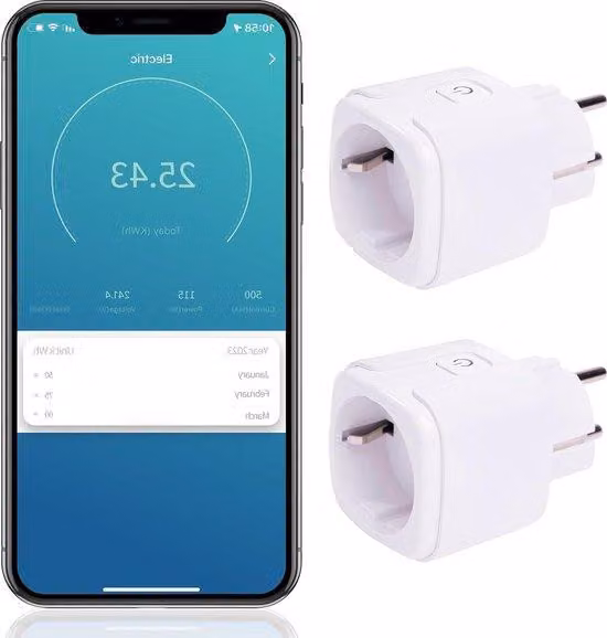 Presa WiFi intelligente con timer 16 A per interni