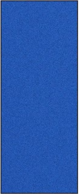 Zerbino | Tappetino Blu e Nero 120 x 300 cm 100% Poliammide