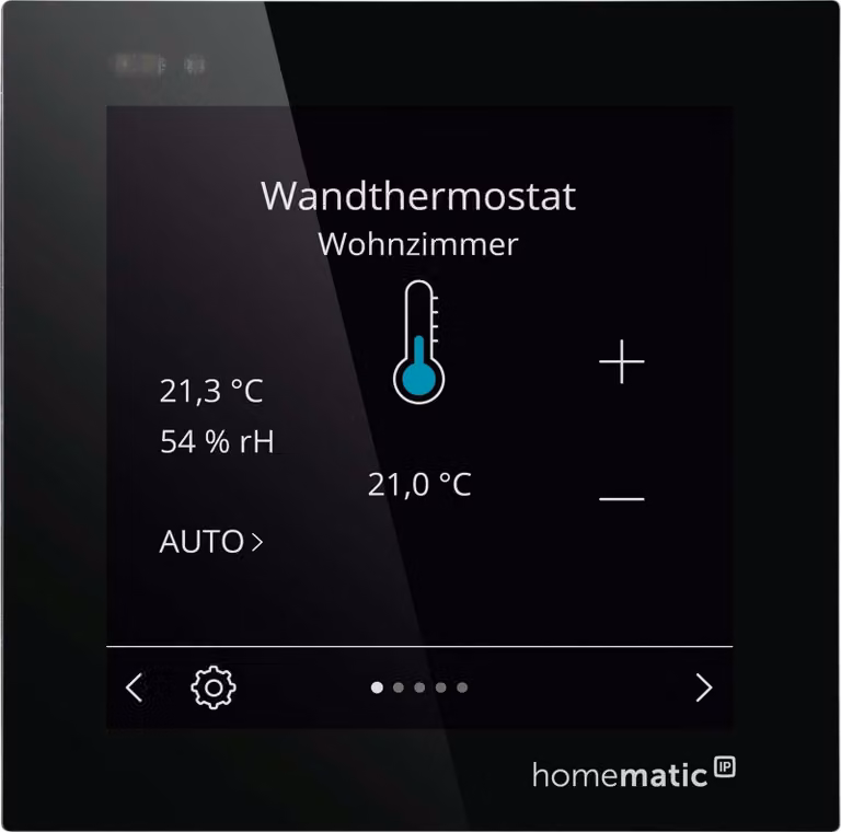 Homematic IP Display in vetro cablato plus | eQ-3 | HmIPW-WGD-PL