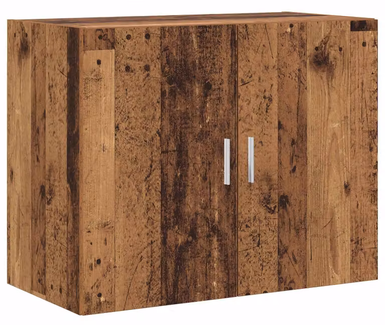 Armadio a parete in legno massello, dimensioni 80 x 42,5 x 64 cm, realizzato in legno composito