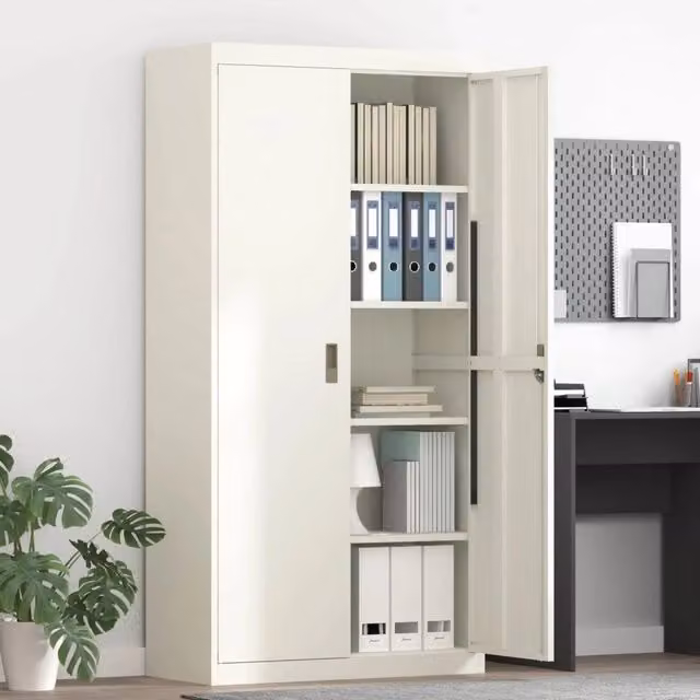 Armadio Bianco 90 x 40 x 180 cm Acciaio 3406171