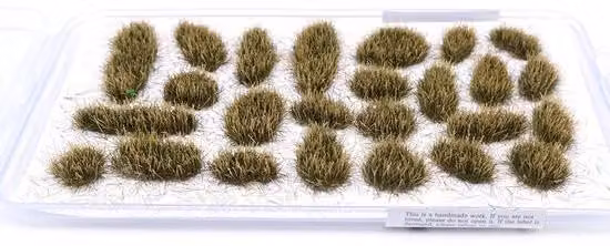 Erba sintetica, modello 32 pezzi, autoadesiva, altezza 6 mm, ideale per wargaming, erba di stile realistico
