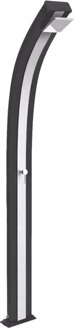 Doccia da giardino con miscelatore Arkema Spring in alluminio grigio antracite e argento