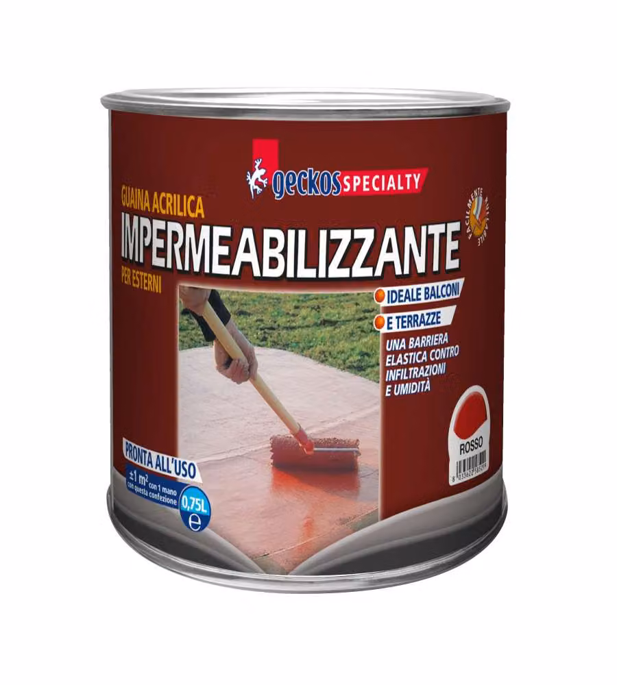 Guaina acrilica 750 ml rosso