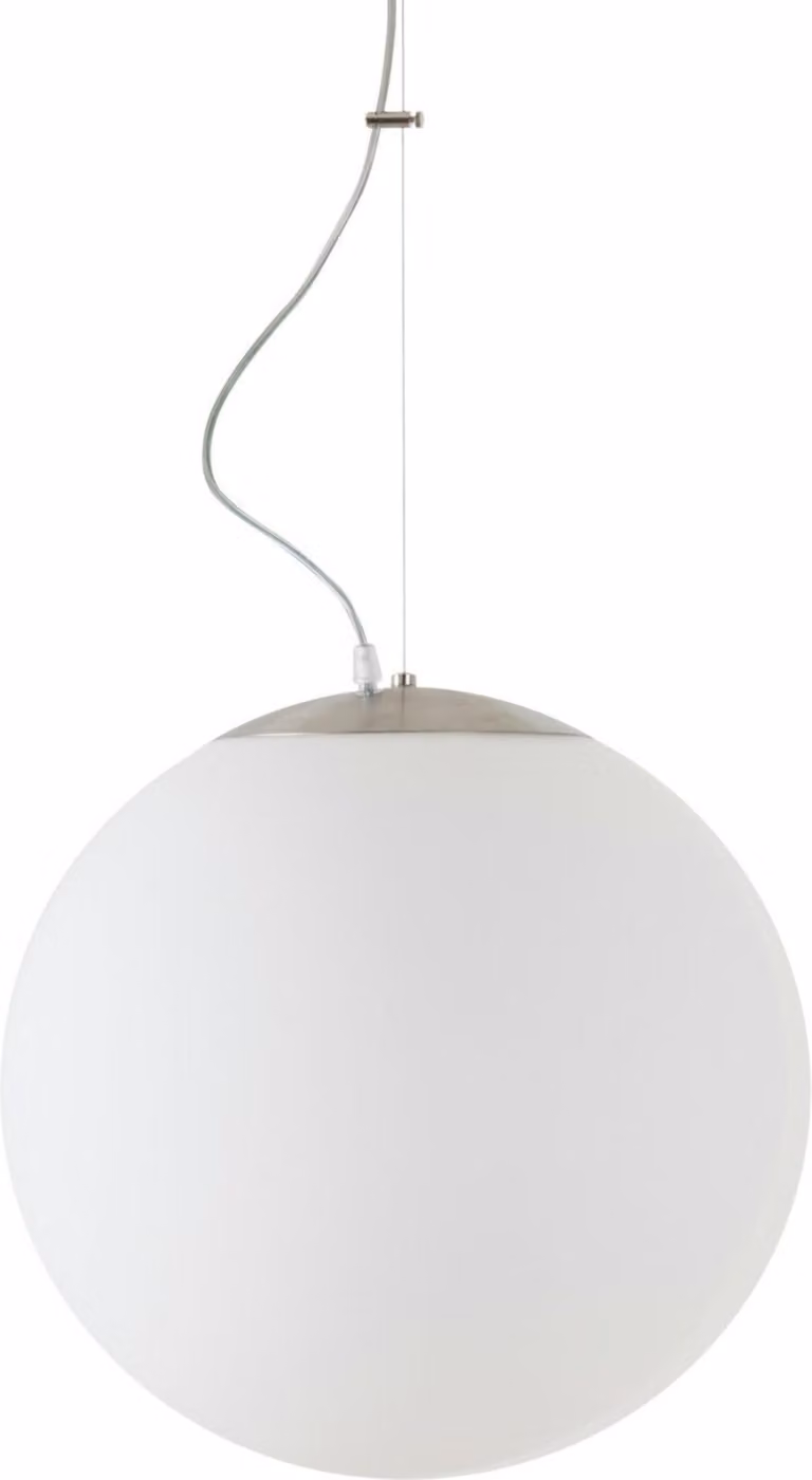 OSMONT ADR62168 ADRIA L3 HP apparecchio a sospensione in vetro acciaio inox spazzolato / bianco IP40 3000 K 52W LED DALI