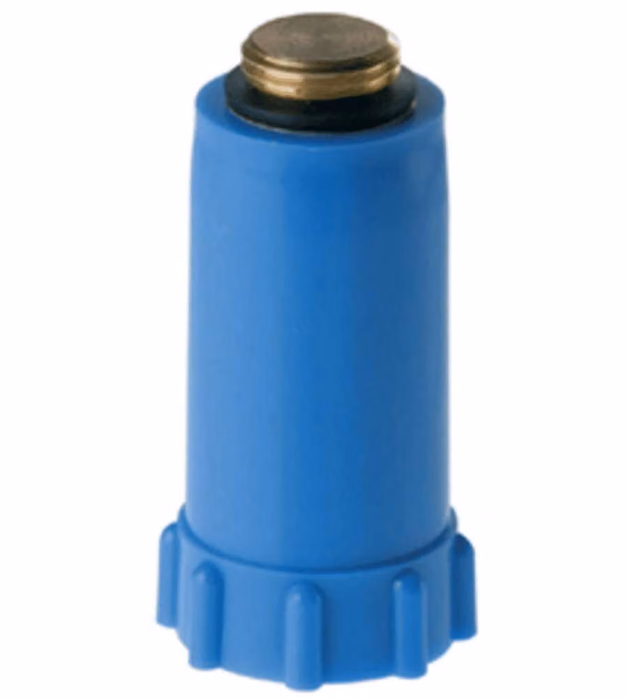 IDRO-BRIC Tappo Prova Impianti 1/2" Blu in Plastica Facile da Usare