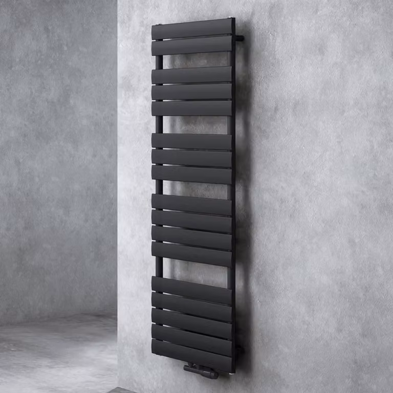 Doporro Radiatore da Bagno 160x50cm, Radiatore Piatto Termoarredo da Bagno Riscaldamento da Acqua Calda Portasciugamani in Acciaio