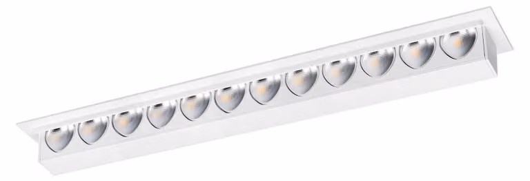 Downlight Bento Wall Washer 12 LED 12 Bianco caldo - 2700K CRI 90 Bianco IP20 842 lm