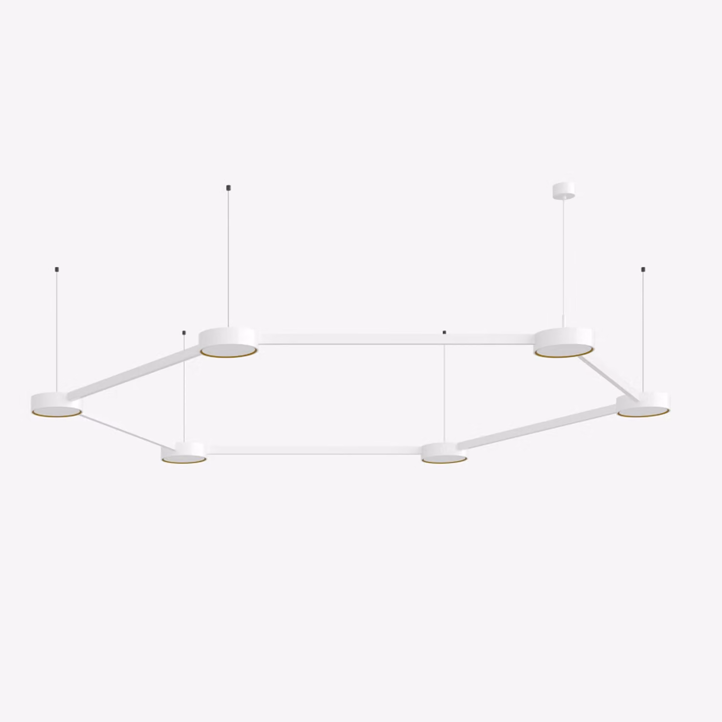 Lampada a sospensione LUCIS INFINITY II 92,9 W 3000 K vetro acrilico bianco 26.000 K 1,60