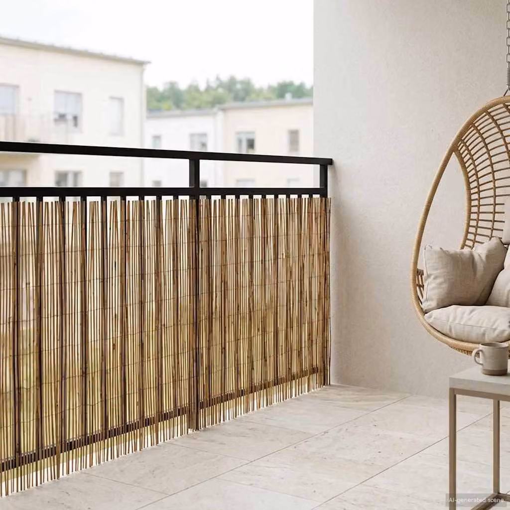 Maison Exclusive - Recinzione per giardino, materiale: carbonio, dimensioni: 1000 x 90 cm, modello: canna