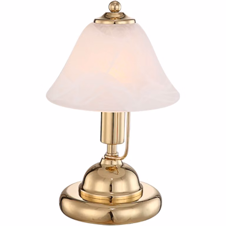 Globo Lighting lampada da tavolo in metallo color ottone, 1x E14