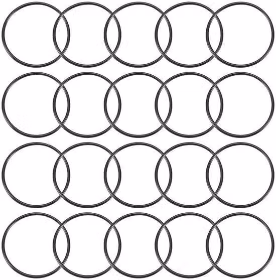 Set di guarnizioni in nitrile, 20 pezzi, dimensioni: 58 mm, 51,8 mm, 3,1 mm