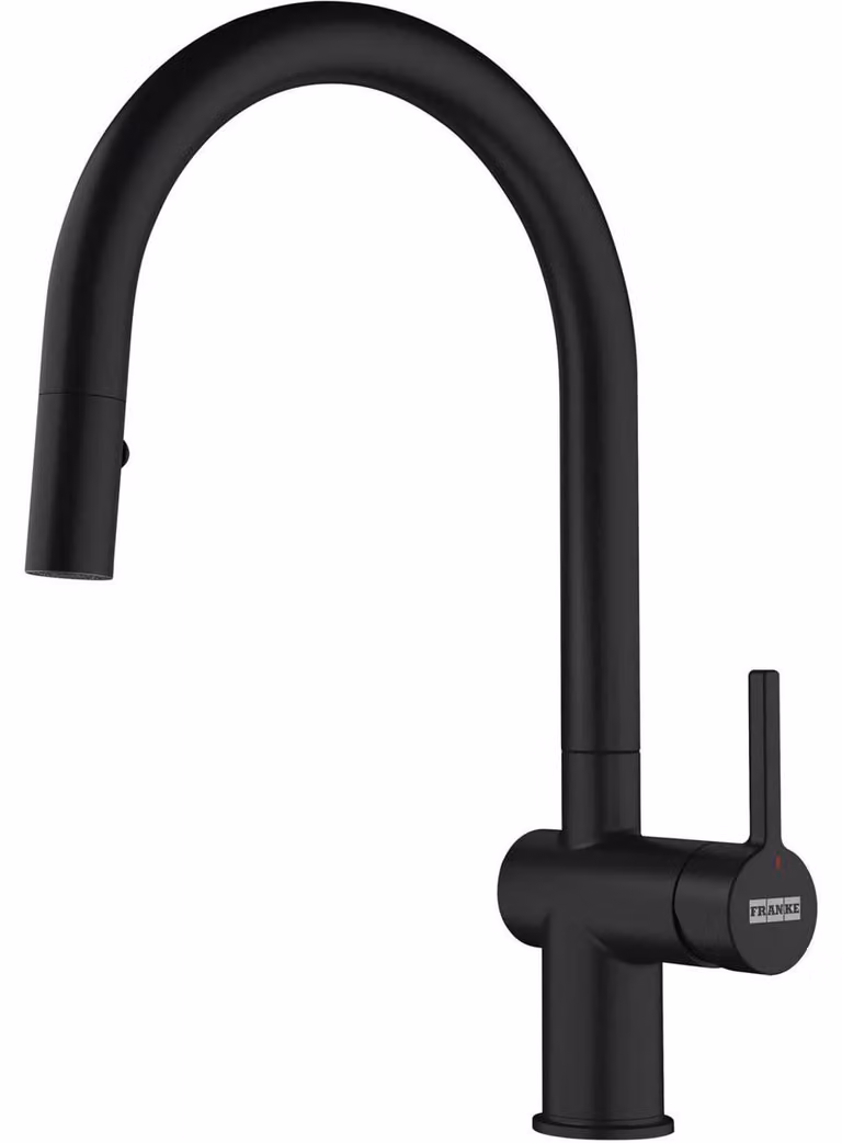 Miscelatore con doccetta estraibile nera Franke 056594