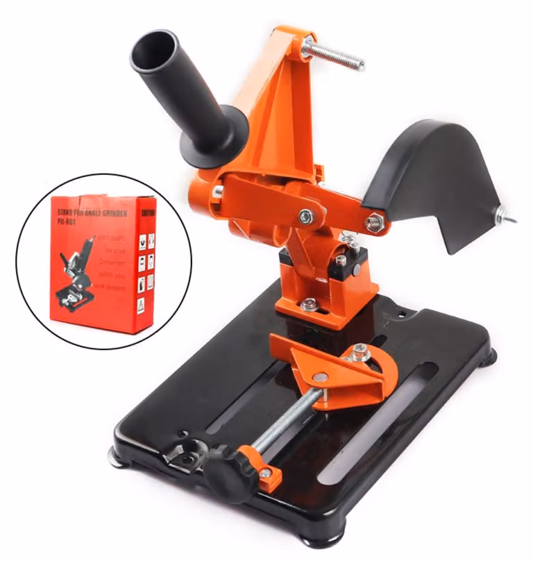 INF Supporto smerigliatrice alta precisione lega alluminio base ferro 45° Arancia