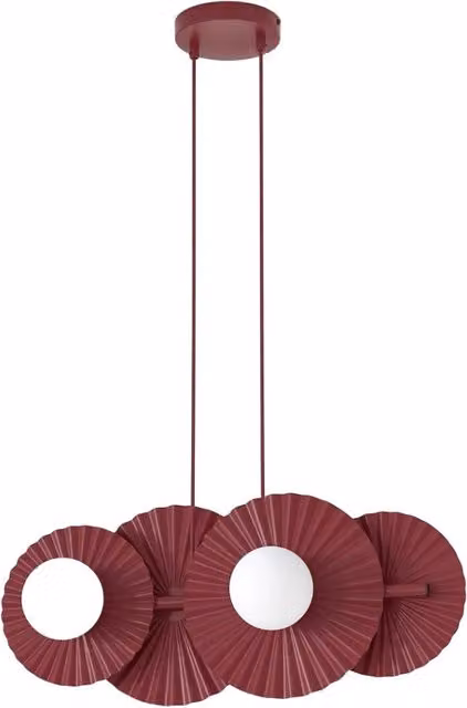 Lampada a sospensione UMBRA modulare burgundy 4xG9 Emibig