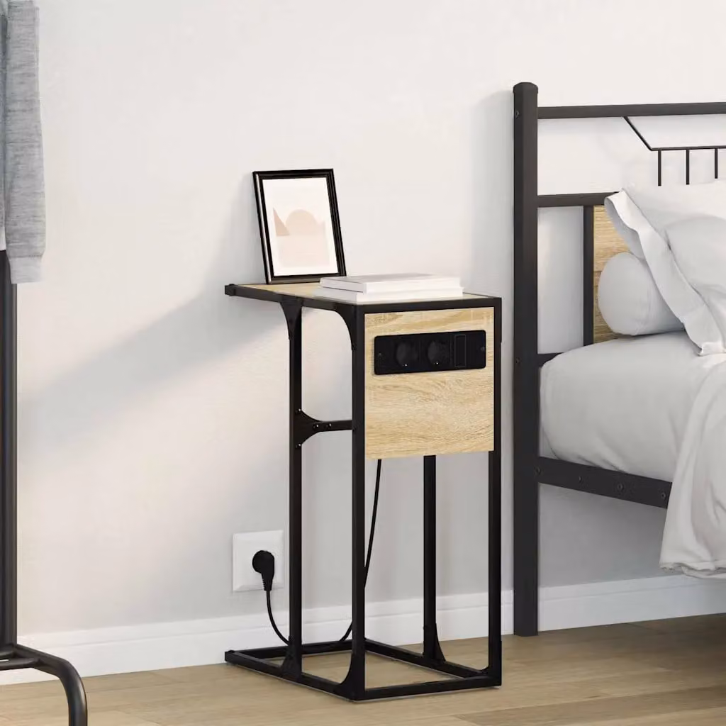 Armadio da Notte vidaXL in Rovere Sonoma Marrone L: 41,5 cm, P: 26 cm, H: 60,5 cm