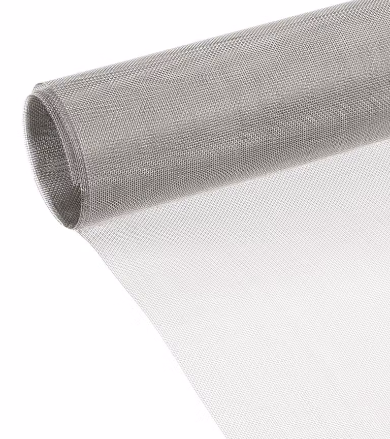 Filtro in acciaio inossidabile a rete, maglia 30, dimensioni 120x40 cm, diametro dei fori 0,62 mm