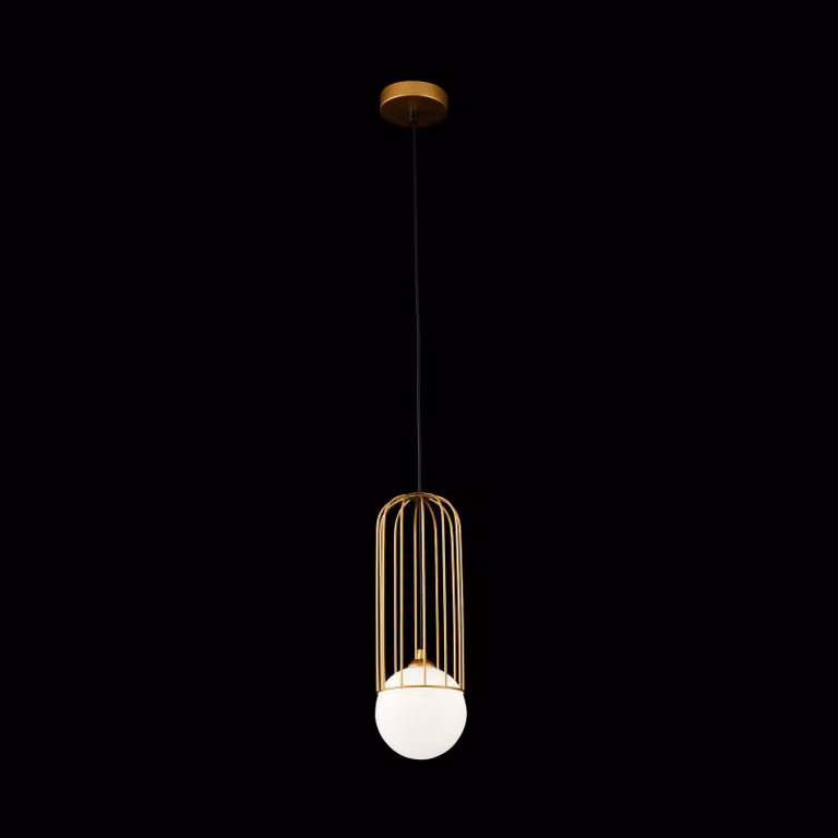 Lampada pendente Pendant in Metallo Tel Oro