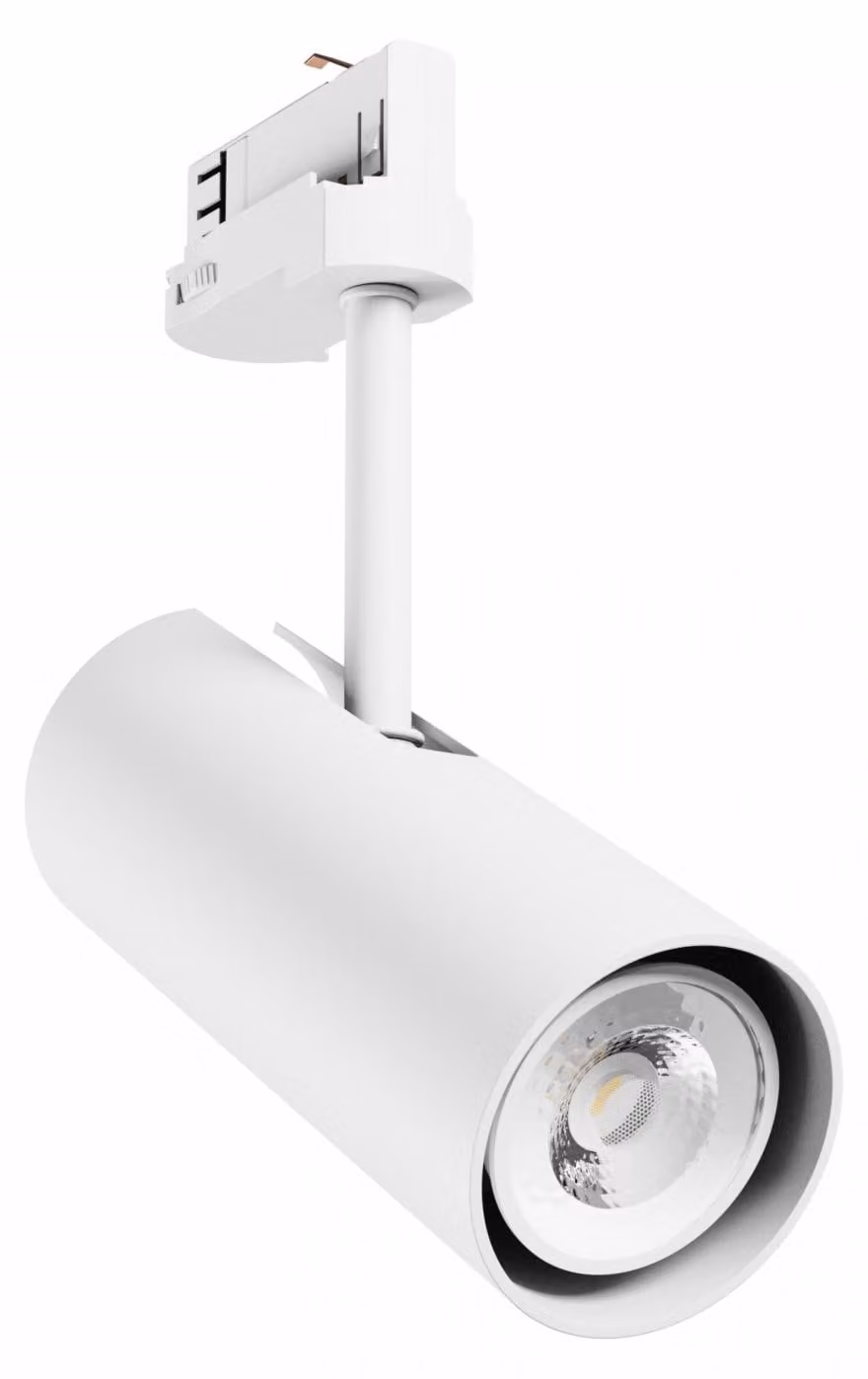 Faretto LED trifase MADARA LIBRA GU10, bianco, lampada per binario elettrico per illuminazione interna