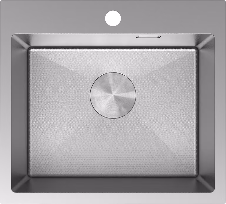Mexen Solix lavello in acciaio inox 1-vasca 500 x 450 mm, inox HC - 6402501000-01HC