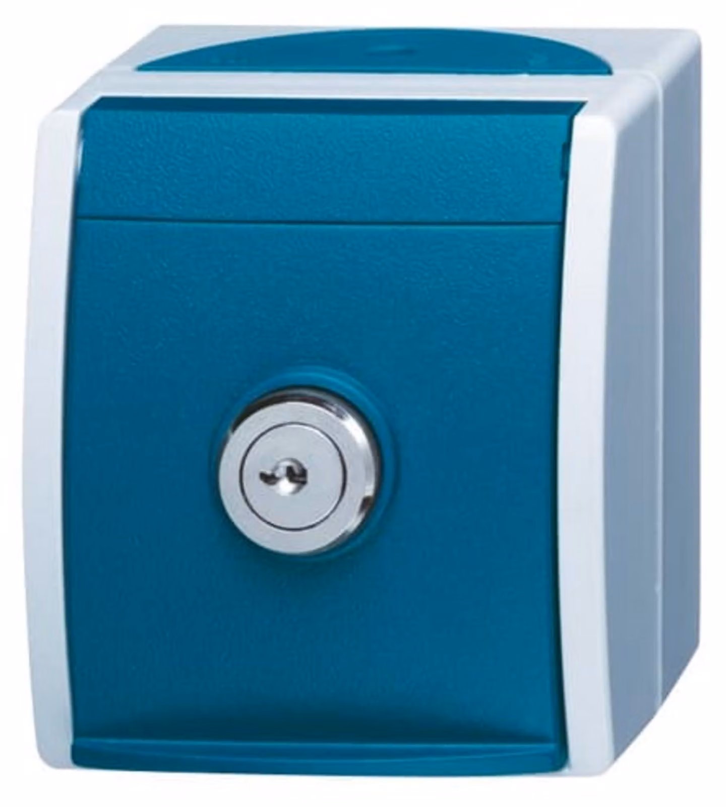 BUSCH-JAEGER Schuko-Steckdose 20EWSL-101-53 ocean Einheitsschloss 20EWSL-101-53 (2083-0-0823)