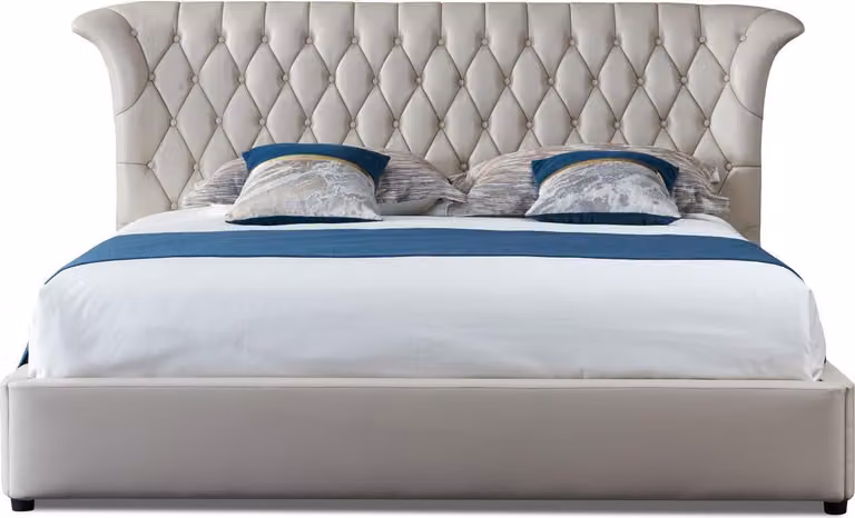 Design Leder Bett Ehe Chesterfield Hotel Luxus Schlaf Zimmer Doppel Betten