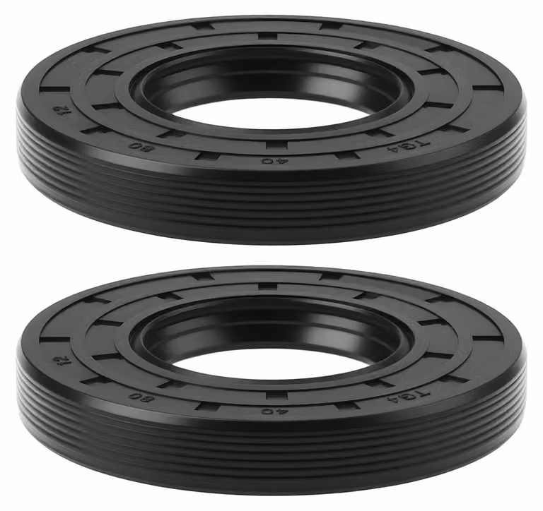 2 guarnizioni a labbro doppio in gomma NBR, dimensioni 40x80x12 mm