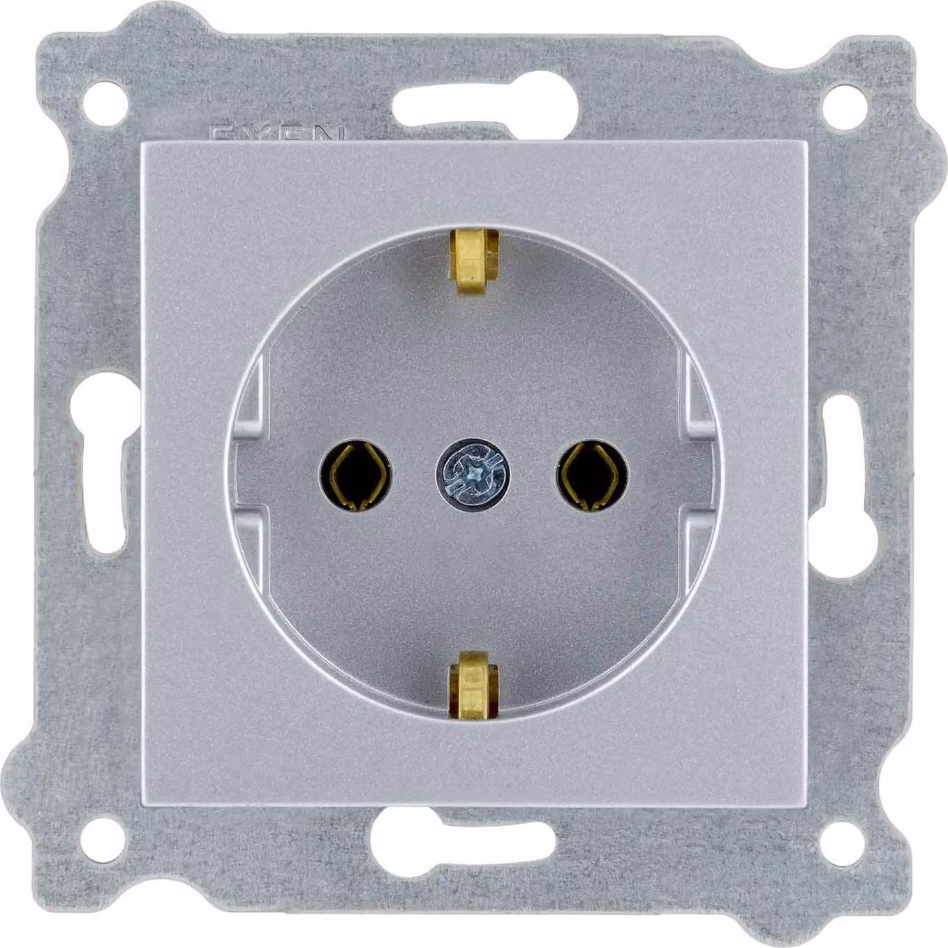 Presa di corrente con messa a terra Schuko 2P+T Argento 237/10E EXEN
