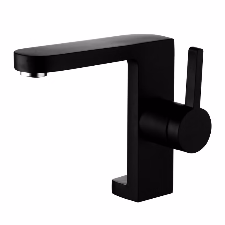 Miscelatore monocomando nero per lavabo | Miscelatore per bagno | Rubinetto | Miscelatore per lavabo | Rubinetto per lavabo