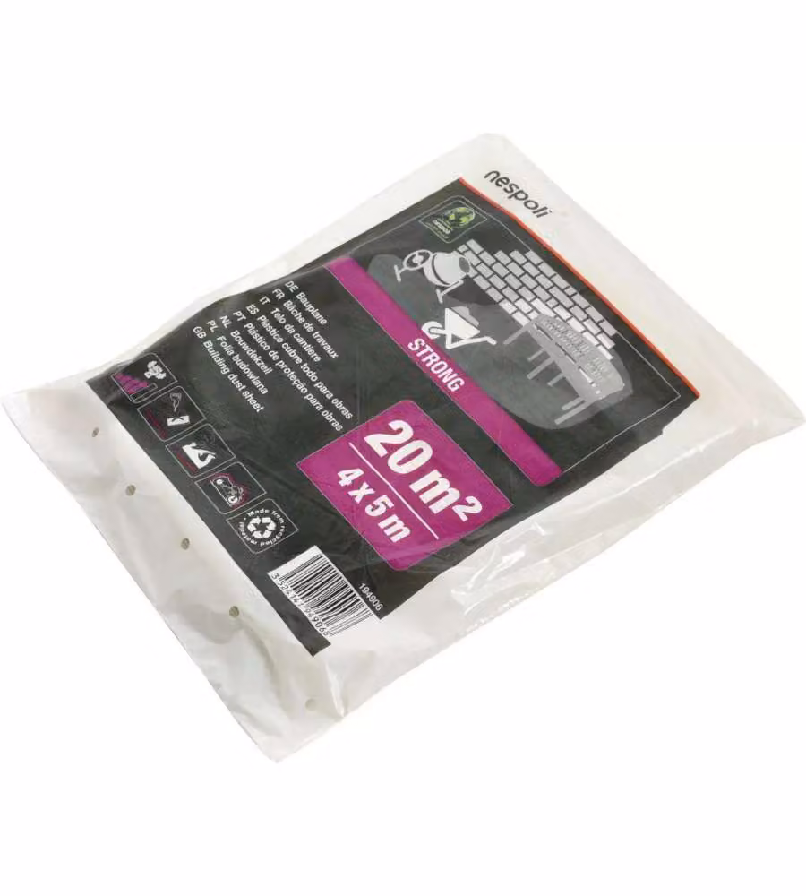 Nespoli Telo Protettivo Strong 4x5m per Esterni Resistente - 20mq