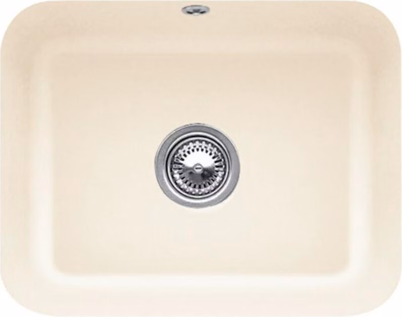 Lavello Villeroy&Boch, lavello da cucina Cisterna 60C Ivory 550x440mm, larghezza base 60cm