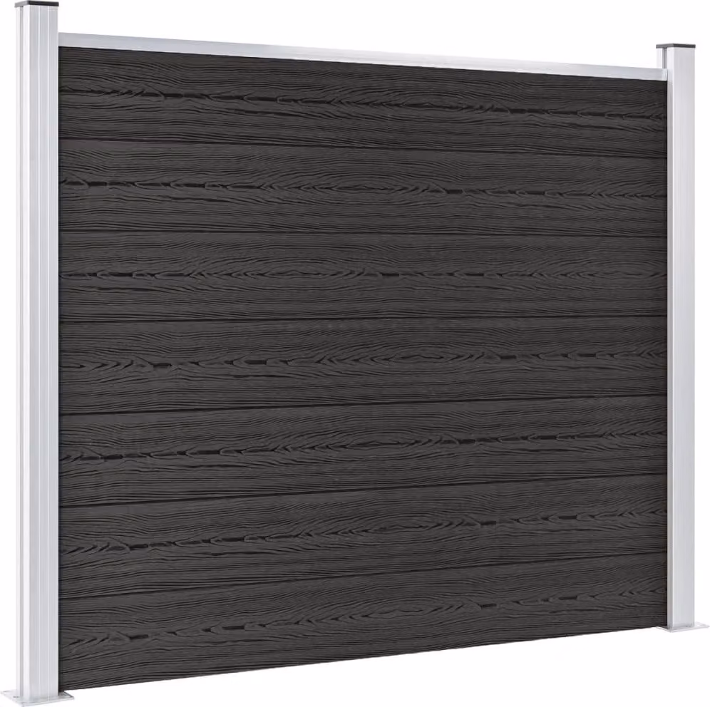 Pannello di Recinzione in WPC 180x146 cm Grigio