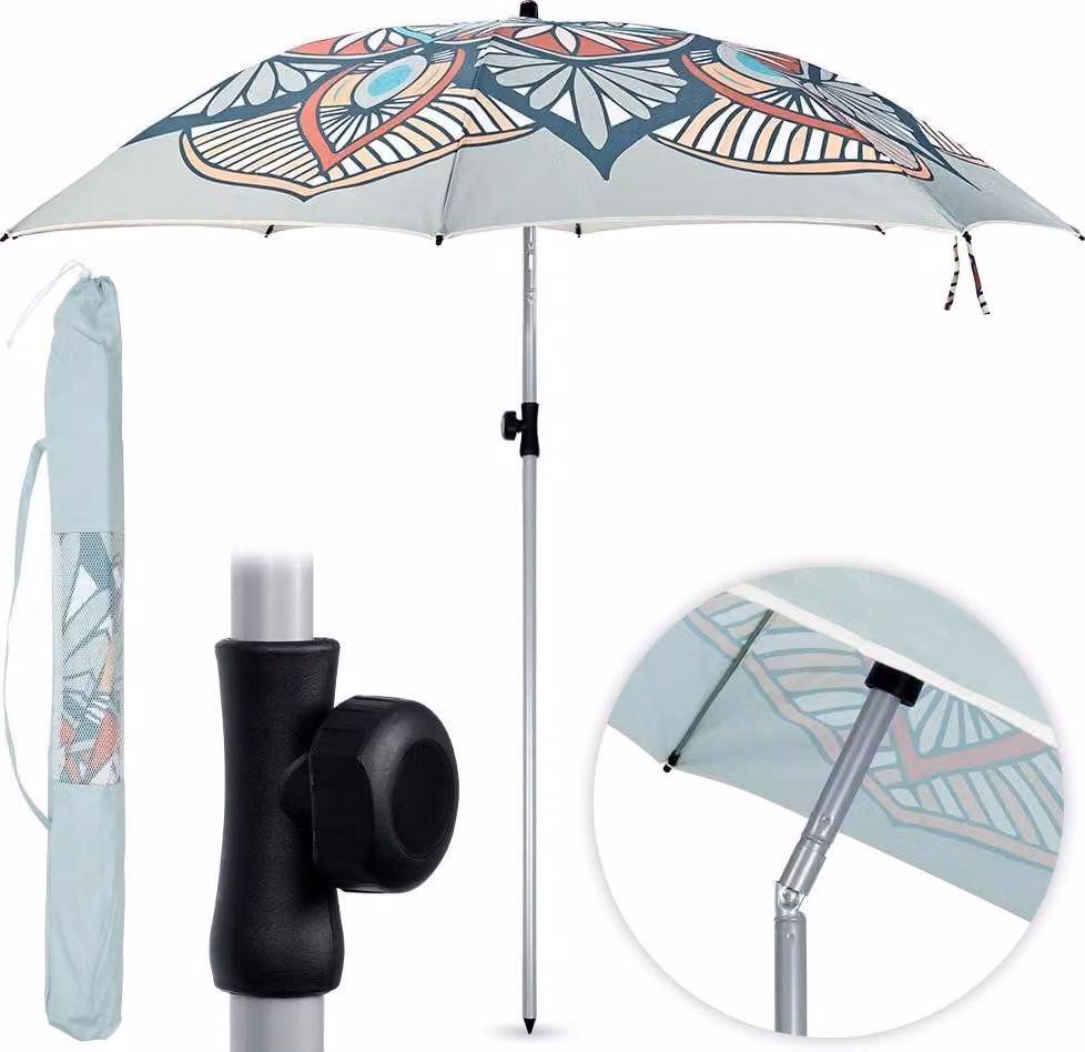 Ombrellone da giardino regolabile da spiaggia 180 cm