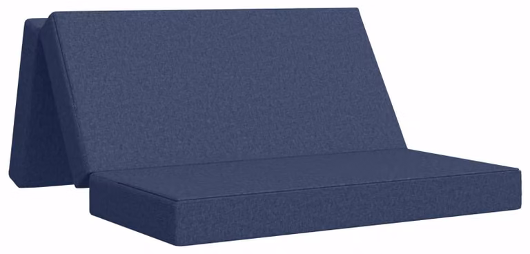 Divano Letto Pieghevole 120 x 67 x 45 cm Blu